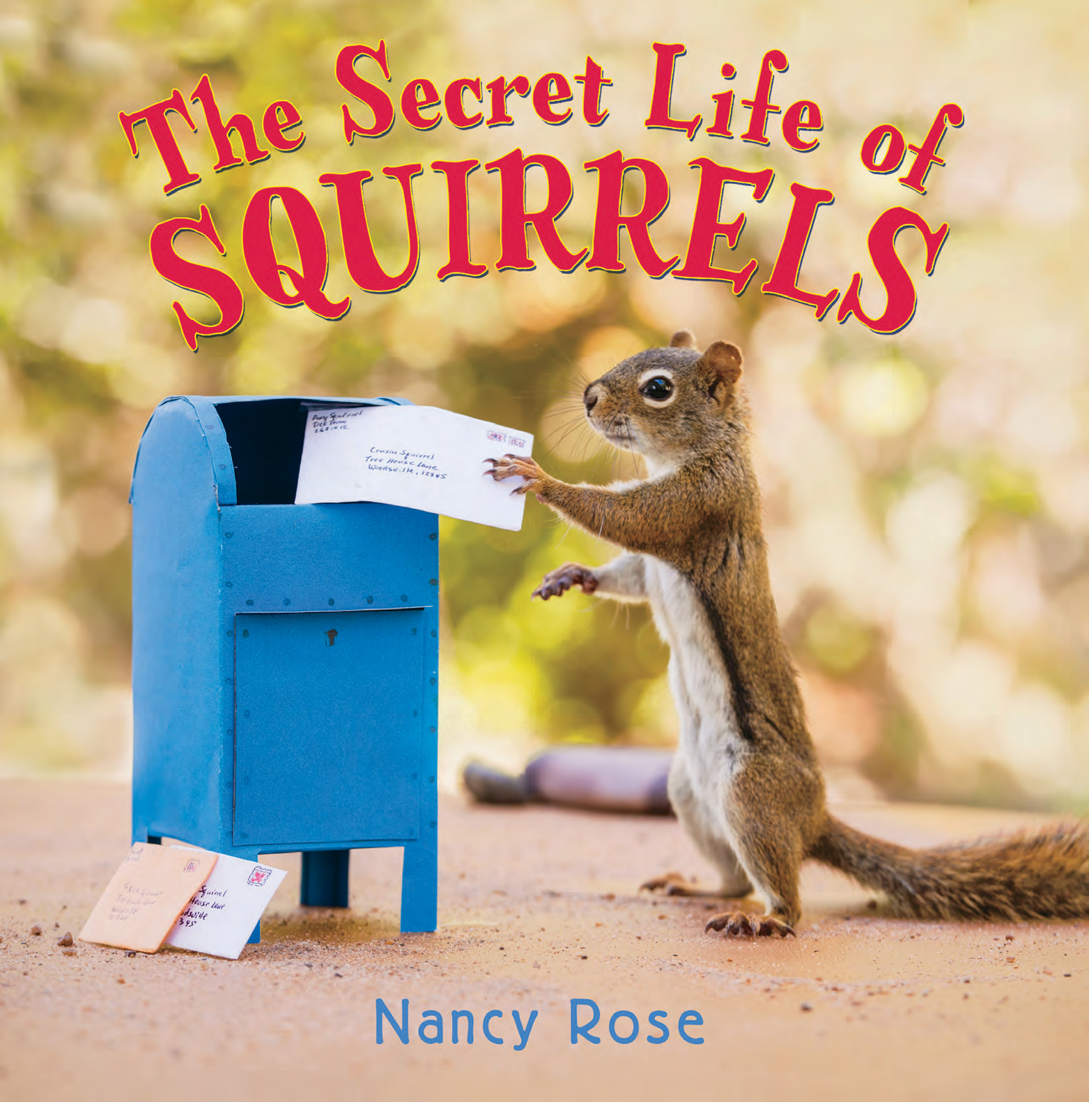 Secret Life of Squirrels cover with a squirrel checking a mailbox