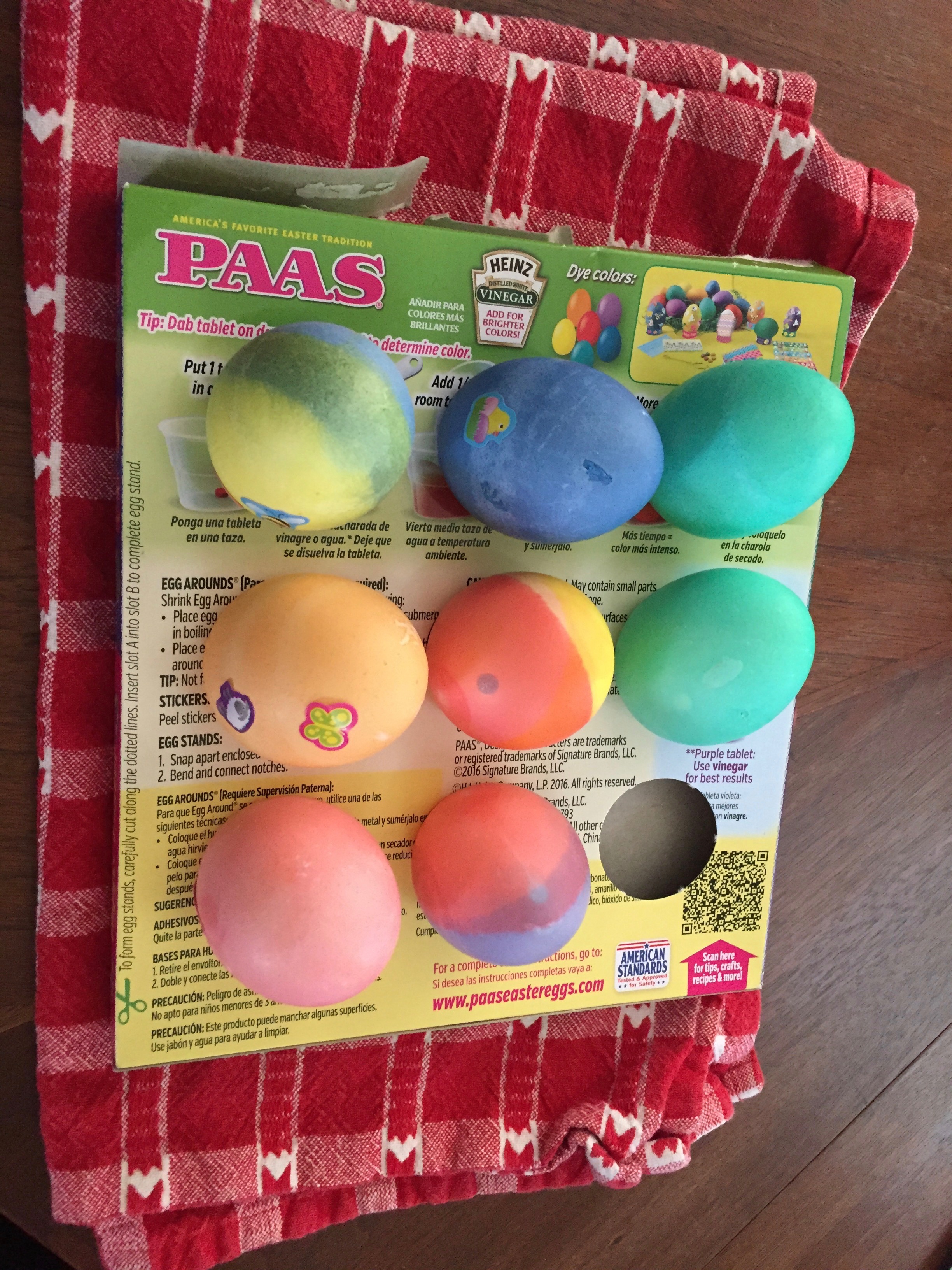 Dyed Easter Eggs - Paas